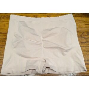 Marilyn Monroe Shapewear Boy Shorts PLus Size XL Beige Seamless Ruched Butt Lift